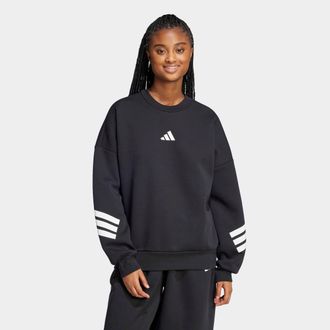 adidas Sweatshirt ADIDAS SPORTSWEAR W FI 3S SWT, Damen, Gr. XXL, schwarz, Obermaterial: 67% Polyester, 33% Baumwolle, normal, Rundhals, Sweatshirts Sweatshir