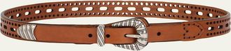 Etro Openwork Leather Belt