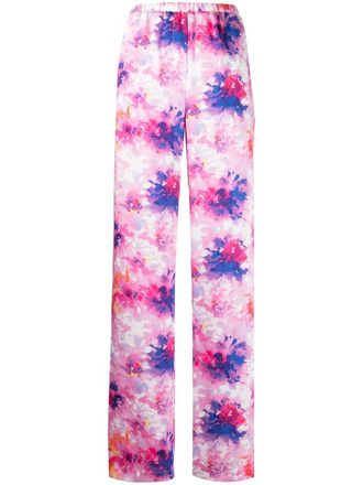 Msgm floral-print trousers - Pink
