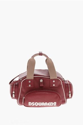 Dsquared2 Hammered Leather Multi-Pocket Bag size One Size