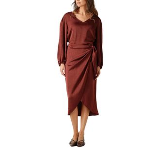 Ydence Ydence, Dames, Jurken, Bruin, Maat: L Poliester