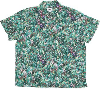 Obey Tuin Geweven Camp Kraag Shirt - Heren - Korte mouwen Overhemden - Veelkleurig - M - Overhemden