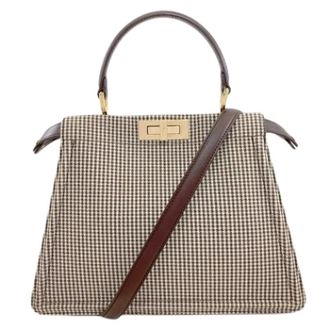 Fendi Pre-owned Vintage Canvas Handtas - Dames - Pre-owned - Beige - Maat: ONE Size
