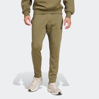 adidas Sporthose ADIDAS SPORTSWEAR M FEELCOZY PANT, Damen, Gr. XXL, N-Gr, gr&uuml;n (olive strata, schwarz), Obermaterial: 70% Baumwolle, 30% Polyester, Hosen Spo