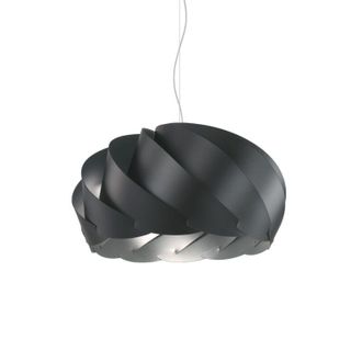 Linea Zero Suspensi&oacute;n Negra En Metal Cromado Cm. 55x35h