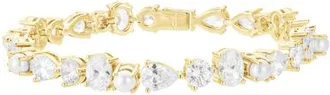 Untamed Petals Ever After Pearl and Crystal Bracelet in Metallic Gold at Nordstrom