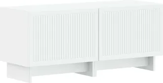 vidaXL Mueble De Tv Blanco Madera De Ingenier&iacute;a Vidaxl