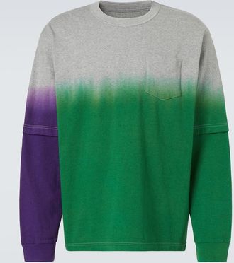 sacai Felpa in cotone tinto