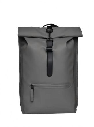Rains Womens Rolltop Rucksack Bag In Grey