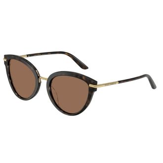 Dolce & Gabbana Vlinderzonnebril - Dames - Accessoires - Bruin - Maat: 55 MM
