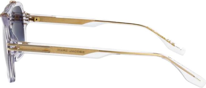 Occhiali Da Sole Oversize EASON – Scudo Retrò Montatura Oro Metallo Lenti Gialle