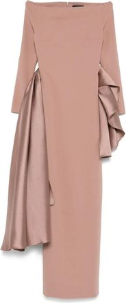 Solace London Abito lungo Kiana - Marrone