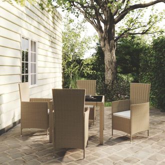 vidaXL Furniture Limited - Set De Comedor De Jard&iacute;n 5 Pzas Y Cojines