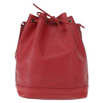 Louis Vuitton Noe Epi Leather Red Leather Handbag (Pre-Owned)