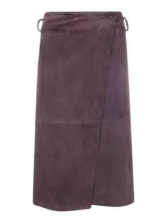 Semicouture Rosanne Double Layers Leather Skirt
