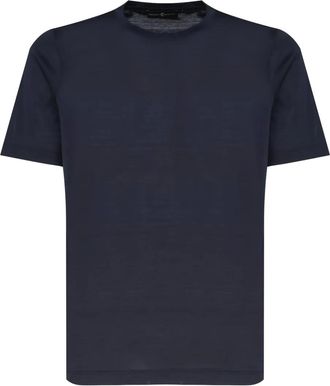 John Galliano T-shirt met ronde hals - Blauw