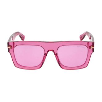 Tom Ford Sunglasses, unisex, Pink, Size: 53 MM Fausto Sunglasses