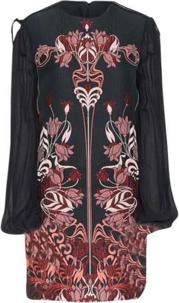 Giambattista Valli Giamba Giambattista Valli floral cloque semi sheer sleeves dress