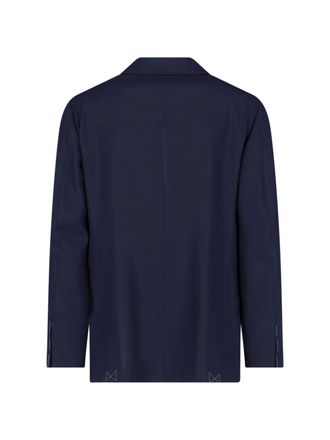Cesare Attolini Mens Jackets Blue Wool