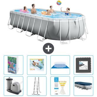 Intex Piscina Prism Frame Oval - 610x305x122 Cm - 9-piezas S533