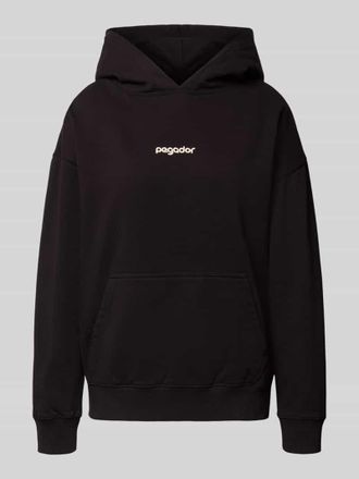 Pegador Oversized Hoodie mit K&auml;nguru-Tasche Modell AVERSA in Black, Gr&ouml;&szlig;e XL