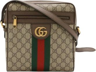 Gucci Pre-owned Cross Body Bags, female, Beige, Size: ONE SIZE Pre-owned Cross Body Bag