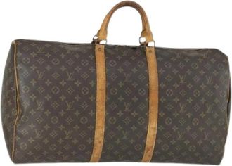 Louis Vuitton Pre-owned Weekend Bags, female, Brown, Size: ONE SIZE Pre-owned Keepall 60 Boston Bag
