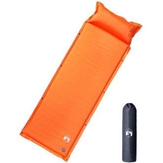 vidaXL Colch&oacute;n De Camping Autoinflable Con Almohada 1 Persona Naranja Vidaxl