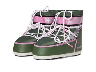 Moon Boot Icon Low Space Racing Womens Cold Weather Boots Forest Green : EU 42-44 (US Womens 10-11.5) B - Medium, Synthetic