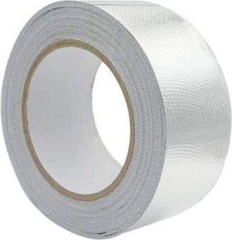 OEM Cinta Adhesiva De Aluminio, Tira De Sellado De 48 Mm X 10 M Reforzada Con Malla De Fibra De Vidrio Para Ventilaci&oacute;n, Resistencia A La Temperatura De -