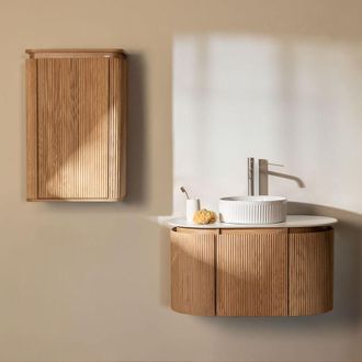 Sklum Conjunto De Muebles De Ba&ntilde;o En Madera Carsone Sklum