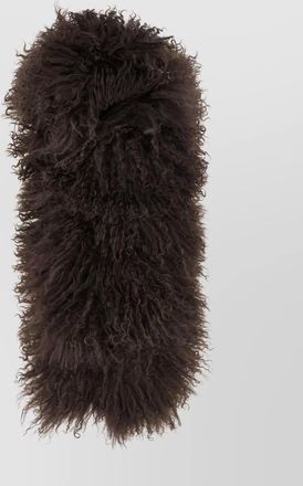 Yves Salomon luxurious long scarf faux fur texture