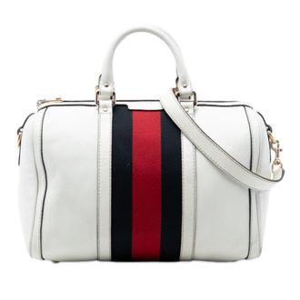 Gucci Pre-owned Gucci Medium Calfskin Web Joy Boston Bag Ladies VSLEY3W72UMMR3IF