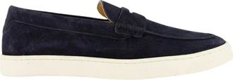 Brunello Cucinelli Heren, Schoenen, Blauw, Maat: 45 EU Suède