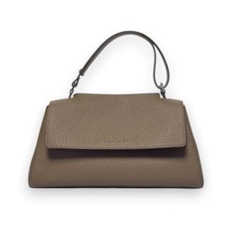 Orciani Handbags, female, Brown, Size: ONE SIZE Leather Shoulder Bag with Adjustable Strap