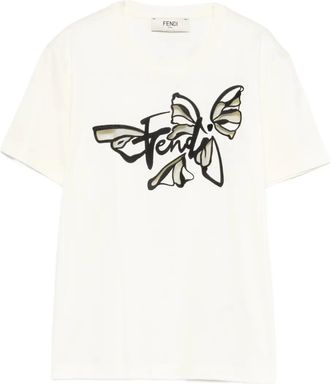 Fendi T-shirt con stampa - Toni neutri