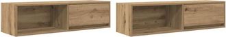 vidaXL Vidaxl - tv Cabinets 2 pcs Artisan Oak 100x31x25.5 cm Engineered Wood