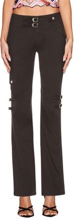 I.AM.GIA Adrienne Low Waist Straight Leg Pants in Black at Nordstrom, Size Xx-Small