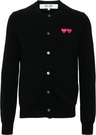 Comme Des Gar&ccedil;ons U Girocollo Doppio Emblema Bordeaux Maglia