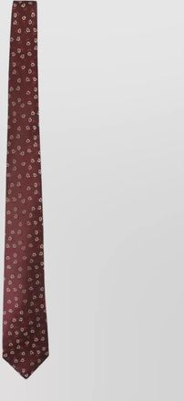 Kiton slim tie floral pattern menswear accessory
