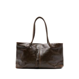 Low Classic Haricot Leather Shoulder Bag
