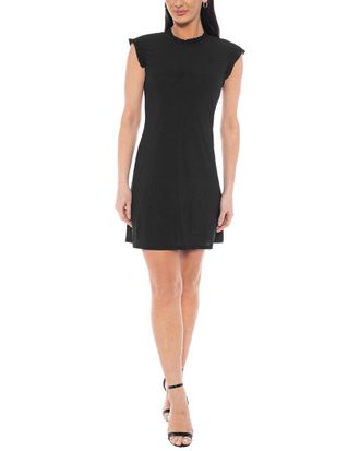 Tash + Sophie Solid Jersey Ruffled Dress