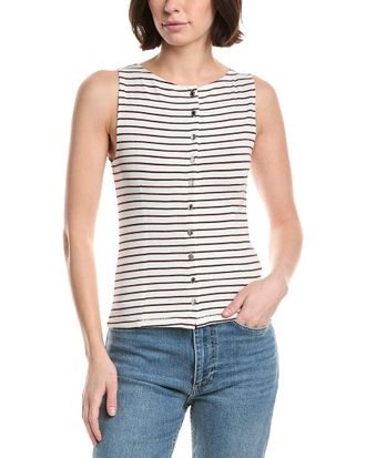 Rag & Bone Rag & Bone The Knit Stripe Boat Neck Tank