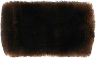 Valentino Garavani Cerchietto con bordo in pelliccia - - Accessories - Donna - Marrone - ONE SIZE