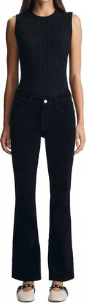 Mavi Molly Bootcut Pants In Black Cord