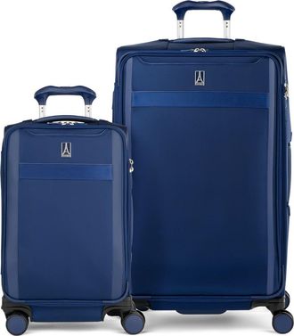 Travelpro Versapack + Softside Carry On & Large Spinner Luggage Set in Estate Blue at Nordstrom