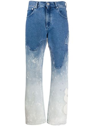 Off-white Jeans effetto schiarito - Blu