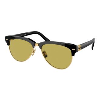 Miu Miu MU09ZS1AB07O Aviator Full Rim Sunglasses - Black