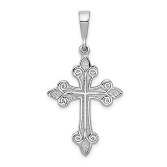 Diamond2Deal 14k White Gold Cross Pendant