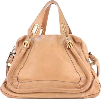 Chlo&eacute; Paraty Top Handle Bag Leather Medium satchel - Bruin